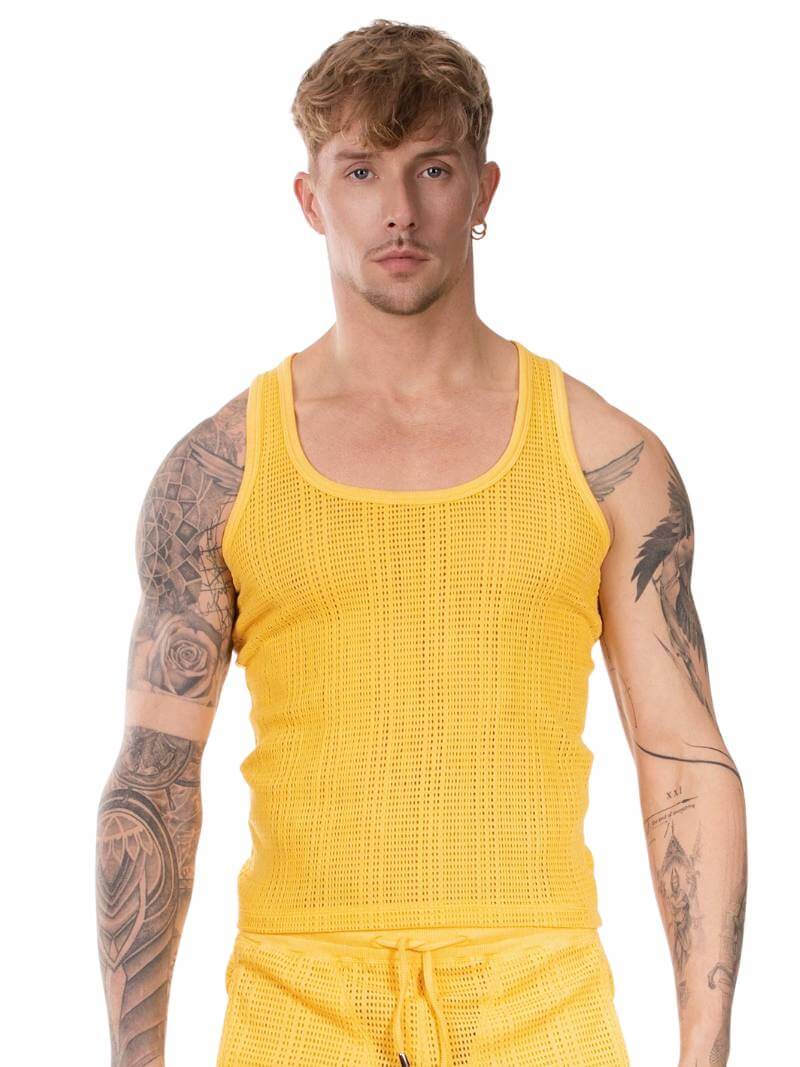BARCODE Berlin Alabin Knitted Mesh Tank Top - Image 4