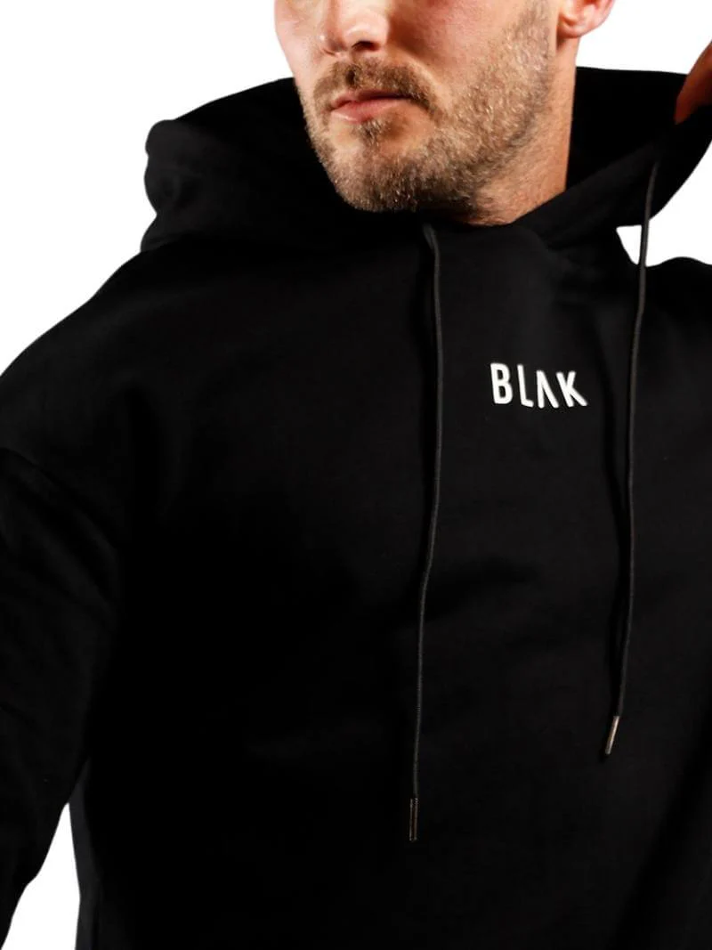 BLAK Oversized Hoodie, Small White Logo - Image 3