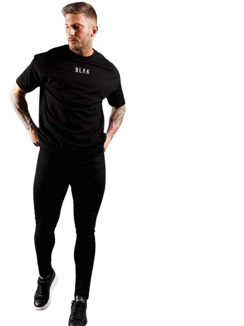 BLAK Oversized Large Logo Cotton T-Shirt - Image 10