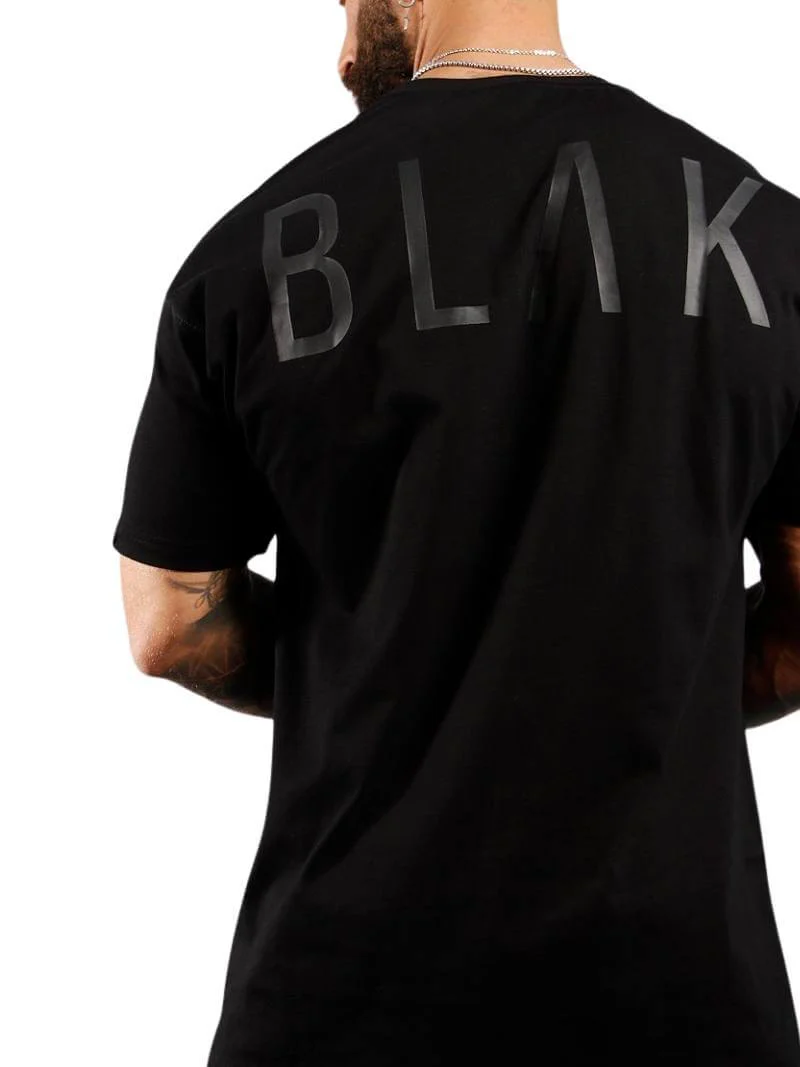 BLAK Oversized Large Logo Cotton T-Shirt - Image 5