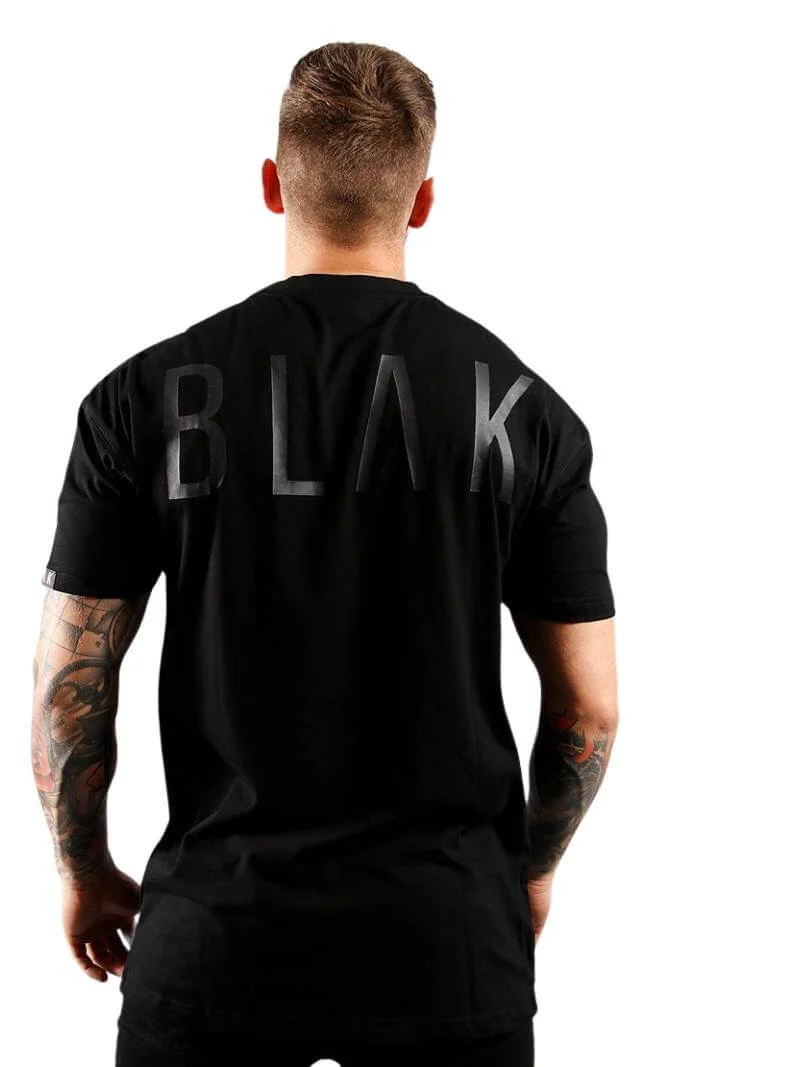 BLAK Oversized Large Logo Cotton T-Shirt - Image 6