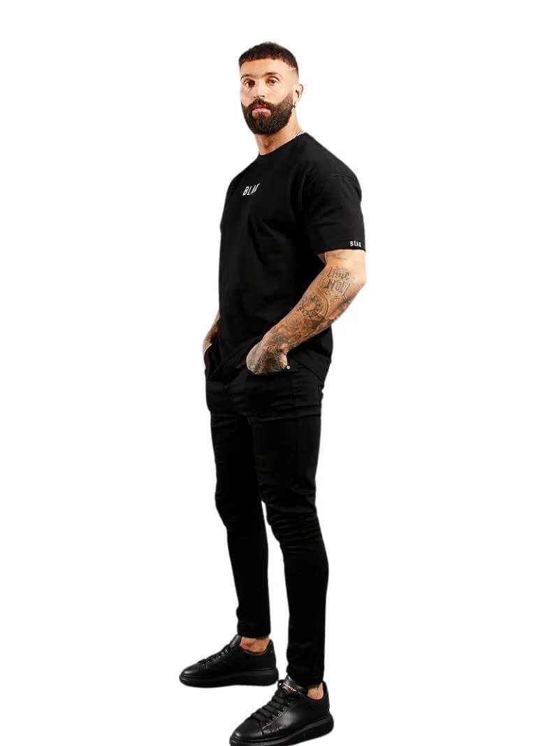 BLAK Oversized Large Logo Cotton T-Shirt - Image 7