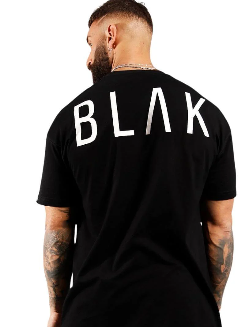 BLAK Oversized Large Logo Cotton T-Shirt - Image 8