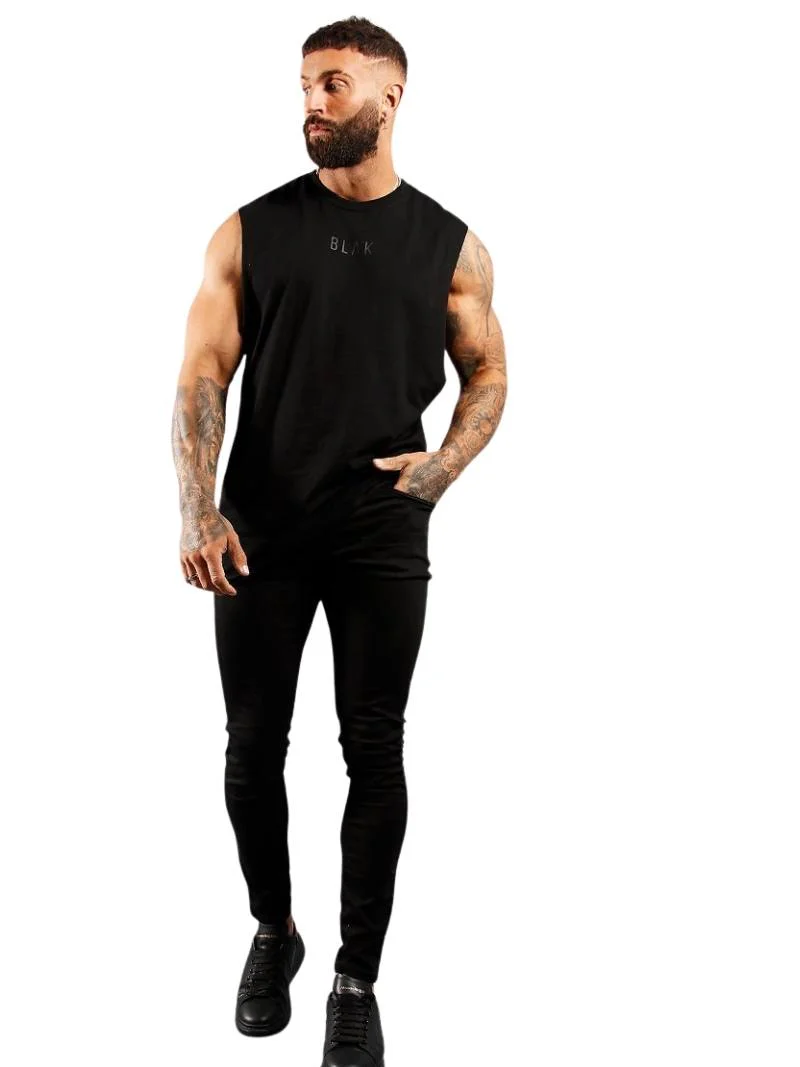 BLAK Oversized Cotton Tank Top - Image 12