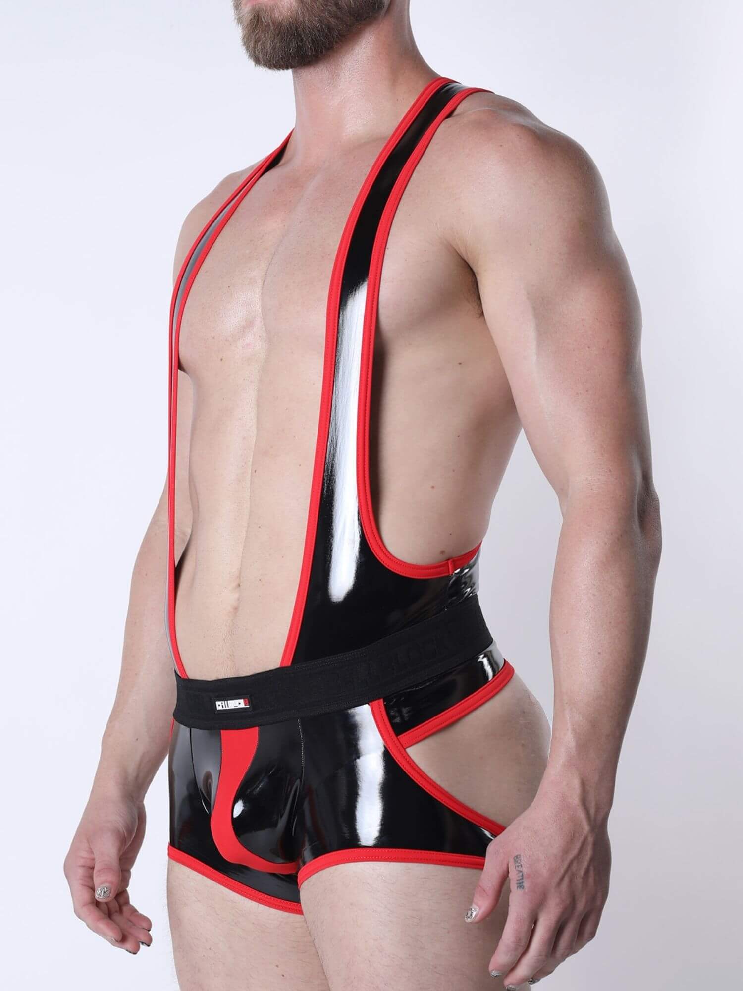 CellBlock13 Liquid Night Latex Effect Singlet - Image 6