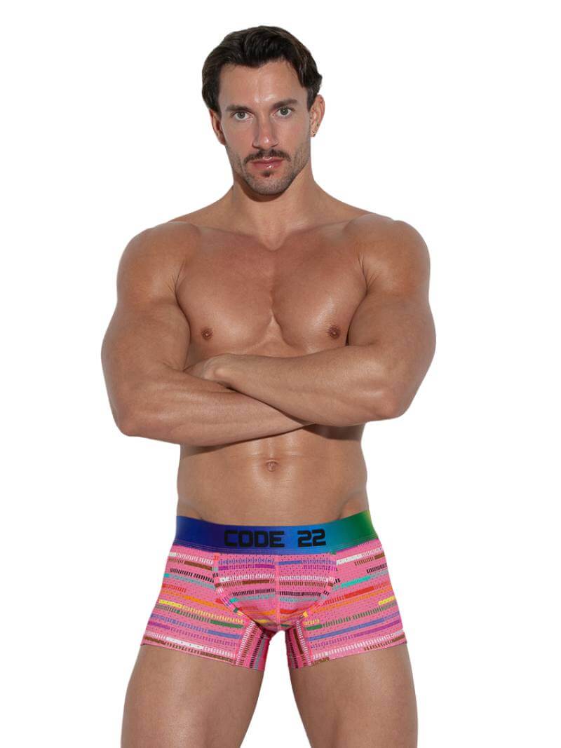 CODE 22 Pride Striped Mesh Trunk - Image 9