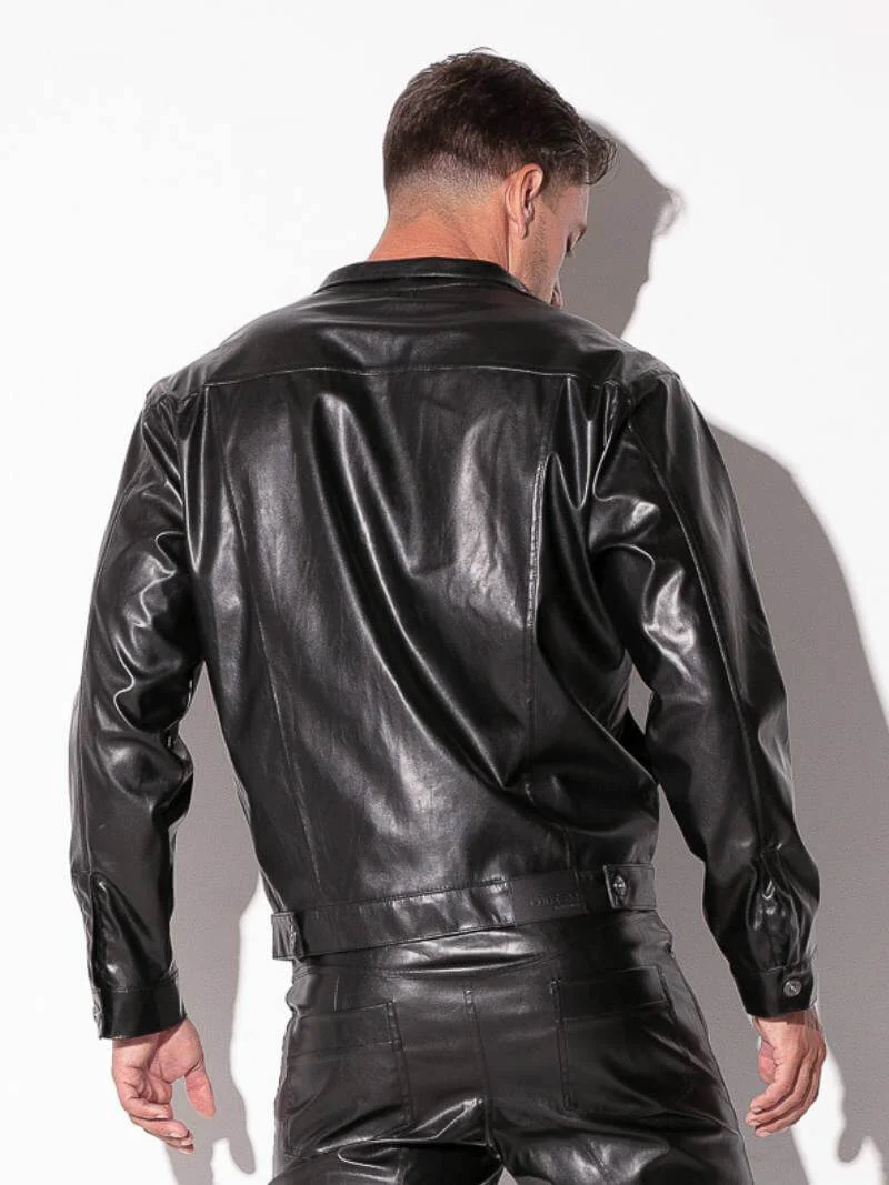 CODE22 Leatherette Jacket - Image 3