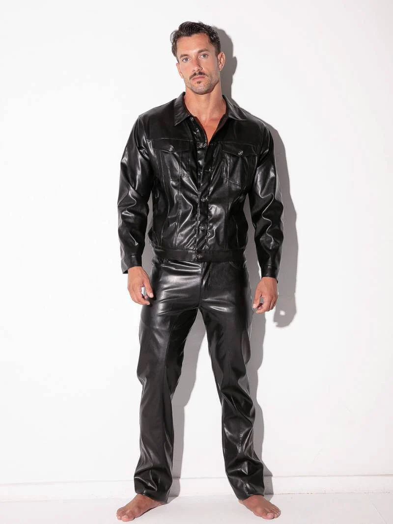 CODE22 Leatherette Jacket - Image 4