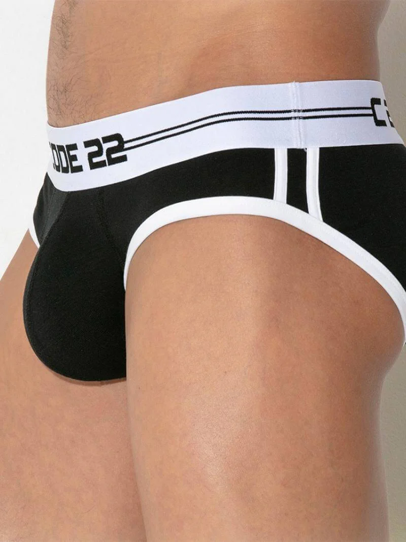 CODE22 Men's Padded Brief with Power Shape Enhancement Padding - SIZE SMALL - Image 7