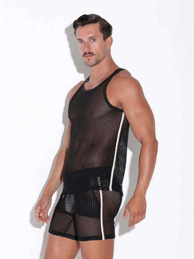 CODE22 Openwork Vest: Jacquard Pattern, Racerback - Image 2