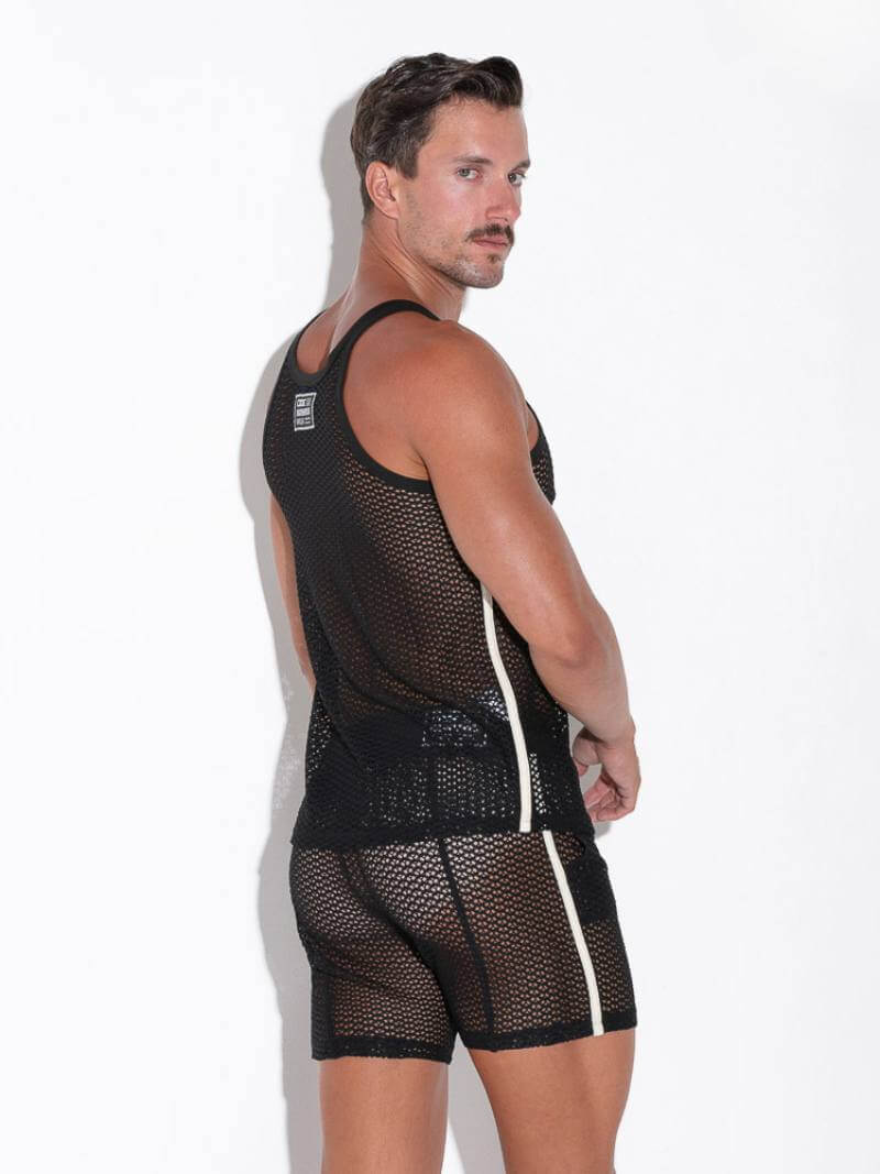 CODE22 Openwork Vest: Jacquard Pattern, Racerback - Image 4