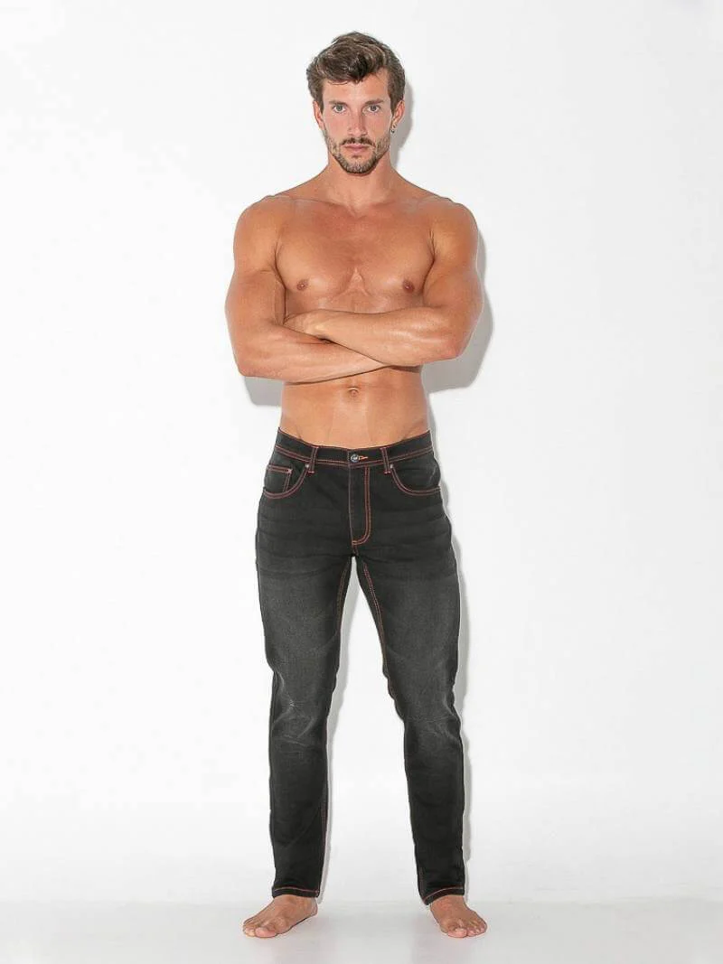 CODE22 Slim Stretch-Fit Soft Denim Jeans - Image 3