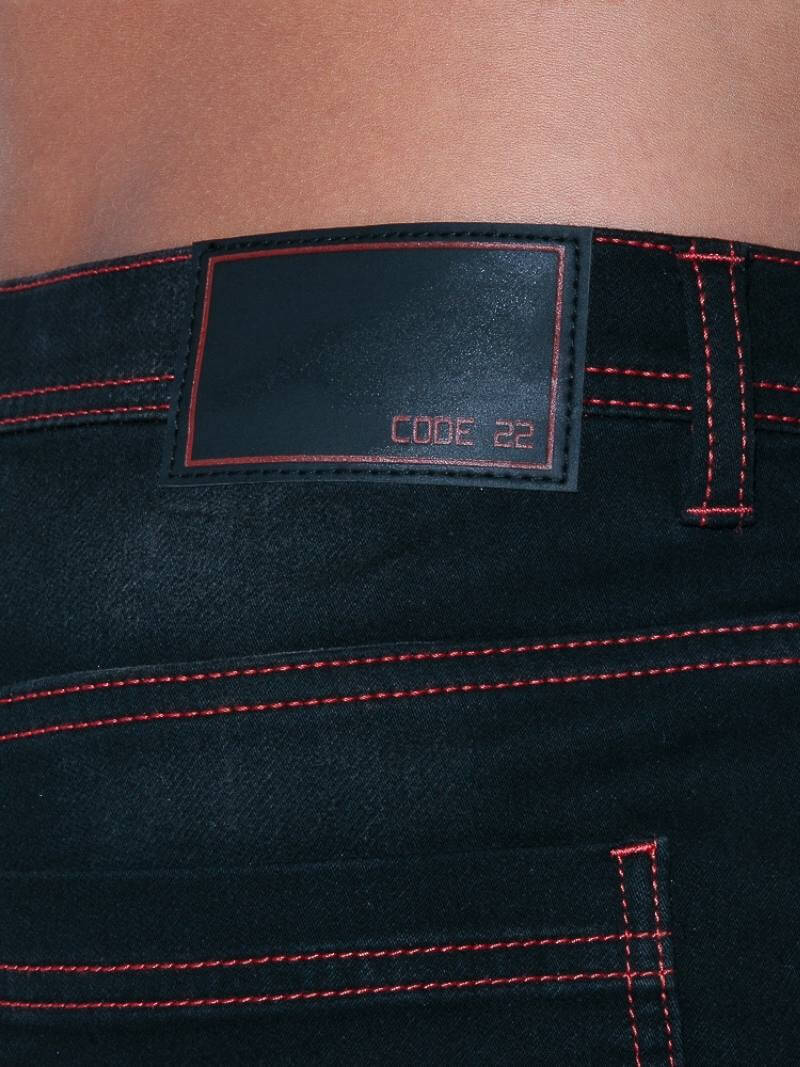 CODE22 Slim Stretch-Fit Soft Denim Jeans - Image 6