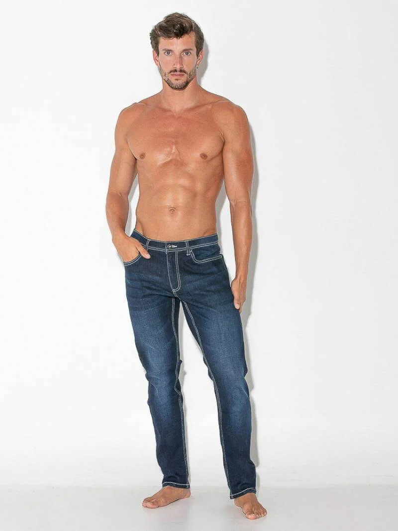 CODE22 Slim Stretch-Fit Soft Denim Jeans - Image 7