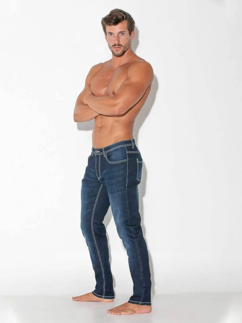 CODE22 Slim Stretch-Fit Soft Denim Jeans - Image 8