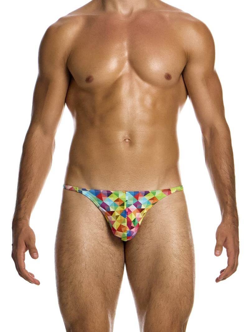 MODUS VIVENDI Geometric Rainbow Swimwear Thong