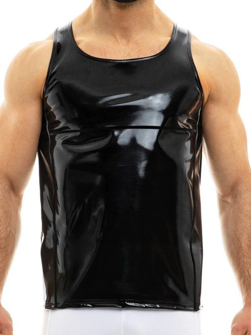 MODUS VIVENDI Vinyl Vest: Shiny PVC Look - Image 2