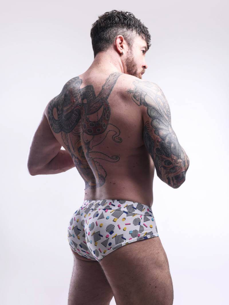 SUKREW Poppin Apex Brief – Men's Supportive Pouch Cotton Underwear - Image 4