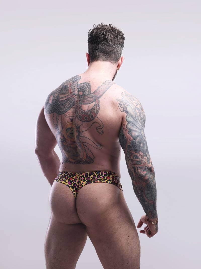 SUKREW Bounce Wild Long Pouch Thong – Men's Enhancing Cotton Underwear - Image 4