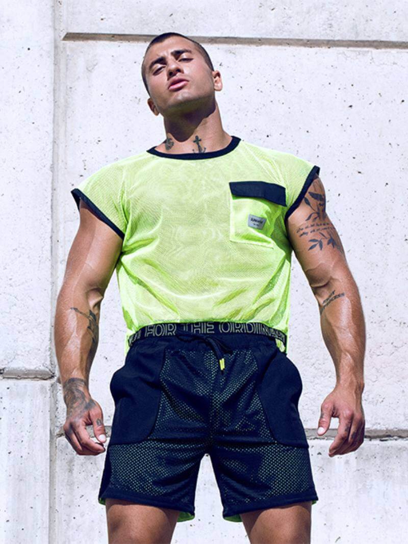 SUPAWEAR Neon Mesh Cropped Tank Top - Image 9