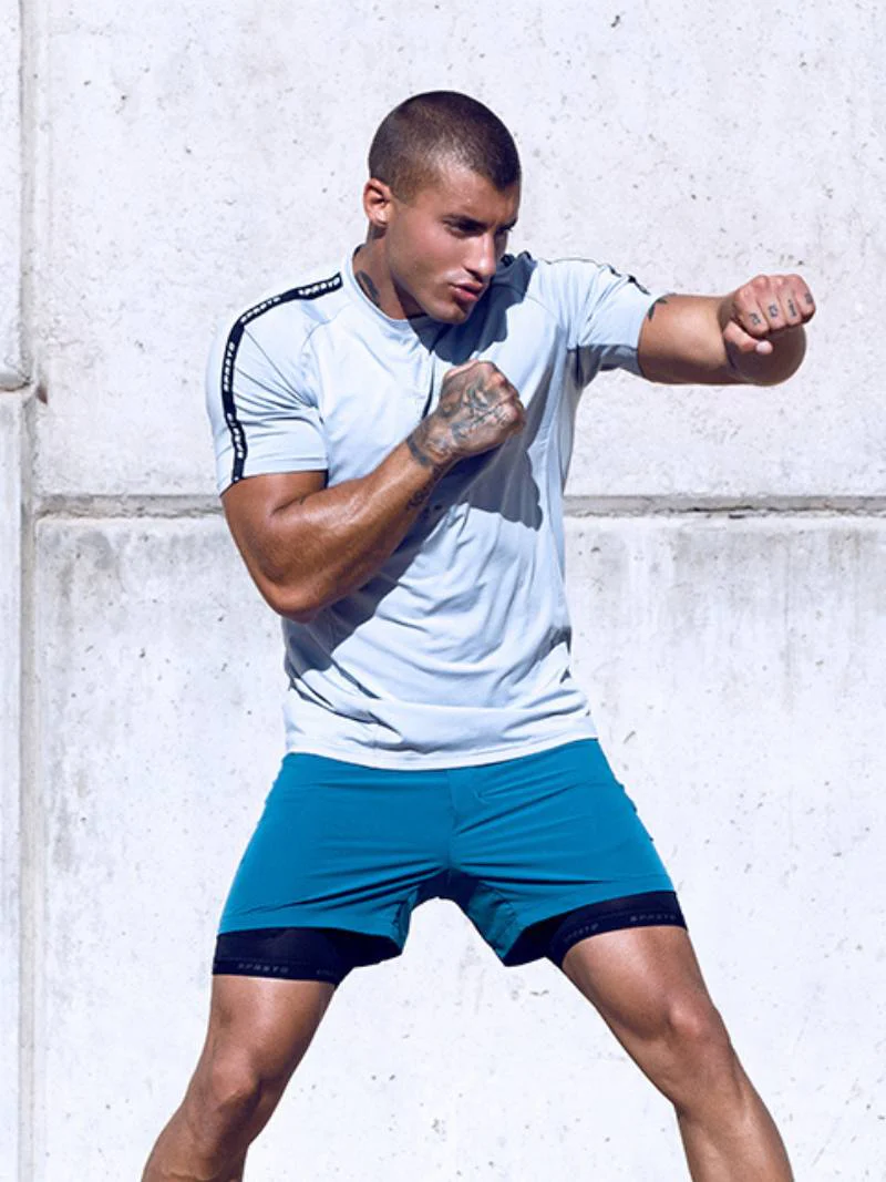 SUPAWEAR SPR Fit Ultimate Sports Tee, Pale Grey, Breathable Performance Fabric - Image 3