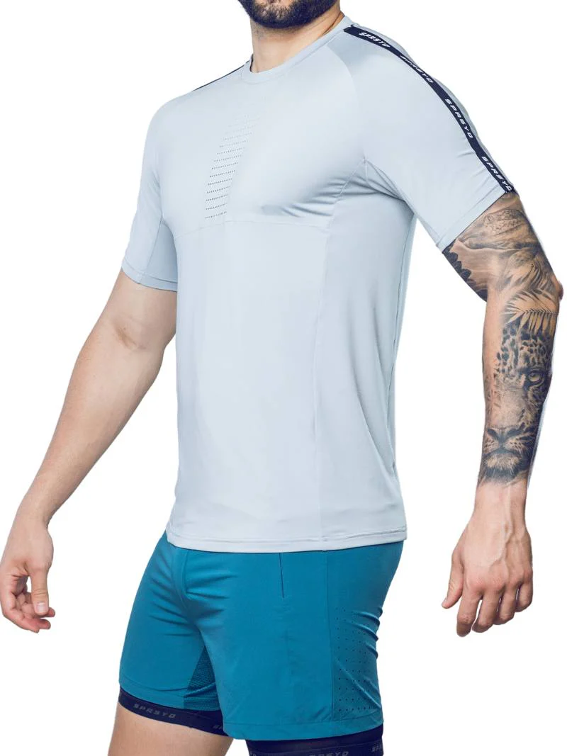 SUPAWEAR SPR Fit Ultimate Sports Tee, Pale Grey, Breathable Performance Fabric - Image 5